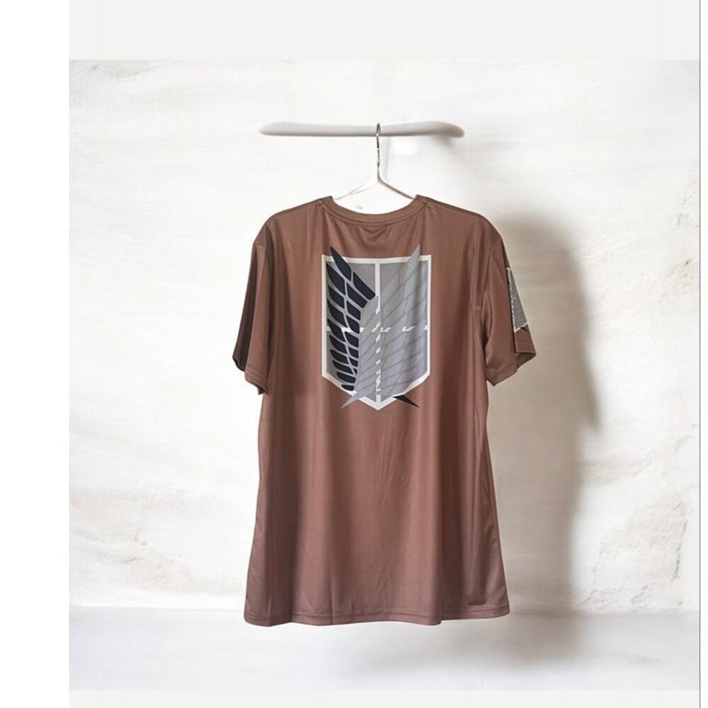 New Attack On Titan Wings Of Freedom Shirt Mens Bronze Size Large